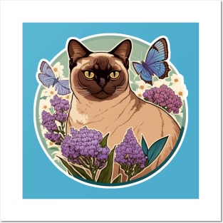 Burmese cat Posters and Art